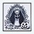 Quadro A Freira Halloween 20x20 cm — Placa Decorativa 3D em Relevo - Imagem 2