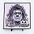 Quadro Frankenstein Halloween 20x20 cm — Placa Decorativa 3D em Relevo - Imagem 1