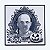 Quadro Hannibal Lecter Halloween 20x20 cm — Placa Decorativa 3D em Relevo - Imagem 2