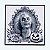 Quadro Beetlejuice Halloween 20x20 cm — Placa Decorativa 3D em Relevo - Imagem 2
