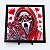 Quadro Amor Assassino — Placa Decorativa 3D em Relevo 20x20 cm - Imagem 1