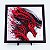 Quadro Sangue Ácido — Placa Decorativa 3D em Relevo 20x20 cm - Imagem 1