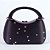 Bolsa Estelar Ônix — Minimalista com Strass - Imagem 1