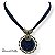 COLAR CURTO CORDÕES E MANDALA CASCALHO AZUL MARINHO 11989 - Imagem 1