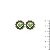 Brinco flor verde - 12379 - Imagem 1
