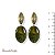 BRINCO RESINA OVAL VERDE OLIVA 12472 - Imagem 1
