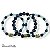KIT C/ 3 PULSEIRAS DE CRISTAIS E BOLAS AZUL MARINHO E AQUAMARINE 12500 - Imagem 2