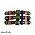 KIT C/ 3 PULSEIRAS DE BOLAS E QUADRADINHOS DE RESINA - COLORIDO INVERNO 12526 - Imagem 1