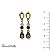 BRINCO C/ GOTINHA DE STRASS - MARROM E DOURADO 12522 - Imagem 1