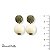 BRINCO BOLA OFF WHITE 11733 - Imagem 1