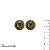 BRINCO MINI MANDALA BEGE, MARROM E DOURADO 8487 - Imagem 1
