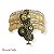 KIT C/ 4 PULSEIRAS DE CRISTAIS, BOLAS MESCLADAS E BERLOQUES C/ STRASS - BEGE E DOURADO 12588 - Imagem 1