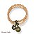 Kit c/ 2 pulseiras de bolas, cristais e berloques - Salmão 12604 - Imagem 1