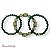 Kit c/ 3 pulseiras de bolas verde sálvia 12626 - Imagem 2