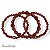 Kit c/ 3 pulseiras de bolas marsala 12625 - Imagem 2