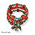 Kit c/ 3 pulseiras de resina, madeira e berloques - coral e turquesa 12611 - Imagem 1