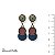 Brinco chapinhas c/ couro - colorido inverno 12643 - Imagem 1