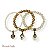 Kit c/ 3 pulseiras de bolas, madrepérolas e berloques - pérola e dourado 12695 - Imagem 2