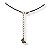 Choker cordão e pto de luz coração preto - 12853 - Imagem 3