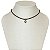 Choker cordão e pto de luz coração marrom e dourado - 12854 - Imagem 2