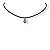 Choker cordão e pto de luz coração marrom e dourado - 12854 - Imagem 1