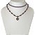 Choker 2 voltas c/ trança, cristais e rosinha - light Amethist 12860 - Imagem 2