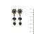 Brinco c/ cristal e strass - azul marinho 12903 - Imagem 1
