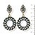 Brinco mandala c/ strass - azul marinho 12745 - Imagem 1