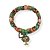 Kit c/ 2 pulseiras de contas, cristais ping. coração e árvore da vida - colorido 12926 - Imagem 1