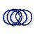 Kit c/ 4 pulseiras de cristais e miçangas azul bic - 12959 - Imagem 2