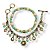 Kit c/ 2 pulseiras de cristais, contas e berloques candy color - 12989 - Imagem 1