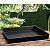 BANDEJA PLASTICO NEGRO QUADRADA PARA DESAGUE 100 X 100 X 12 CM - Imagem 2