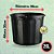 Vaso Nutriplan Redondo Grande com alça 25L (Preto) - Imagem 4