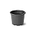 Vaso Redondo Rígido Comum 01 Preto 0,415L - Imagem 3