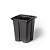 Pote quadrado para mudas 0.185L (preto) 08 cm - Imagem 1
