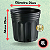 Vaso Redondo Preto 8L - Imagem 3
