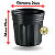 Vaso Redondo Preto 8L - Imagem 4