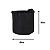 VASO DE FELTRO GRANDE GROW BAG - 57 L PARA CULTIVO COM ALÇA - Imagem 2