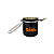 Pote hermético Sadhu Aço Inox 1354ml Preto - Imagem 2