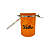 Pote hermético Sadhu Aço Inox 1762ml Laranja - Imagem 2