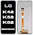 FRONTAL TELA DISPLAY LG K52 / K42 / K62 SEM ARO LCD - Imagem 1