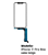 VIDRO TOUCH IPHONE 11 PRO MAX CABO LONGO COM OCA + ARO (FRAME) COM CI - Imagem 1