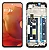 FRONTAL TELA DISPLAY MOTOROLA MOTO G05 LCD PREMIUM DIAMONS COM ARO - Imagem 1