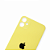 TAMPA VIDRO TRASEIRO APPLE IPHONE 11 AMARELO - Imagem 3