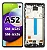 FRONTAL TELA DISPLAY SAMSUNG A52 5G / A52S DIAMONDS COM ARO GRAFITE CAMERA FLUTUANTE OLED PREMIUM - Imagem 1
