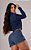 Jaqueta Entrance Valentina Jeans Escuro Feminina - Imagem 2
