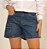 Short bolso lateral Jeans Feminino Escuro - Imagem 4