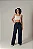 Calça Entrance Cargo Jeans Feminina Escura - Imagem 1