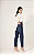 Calça Entrance Mom básica Jeans Feminina Escura - Imagem 2
