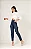 Calça Entrance Mom básica Jeans Feminina Escura - Imagem 1
